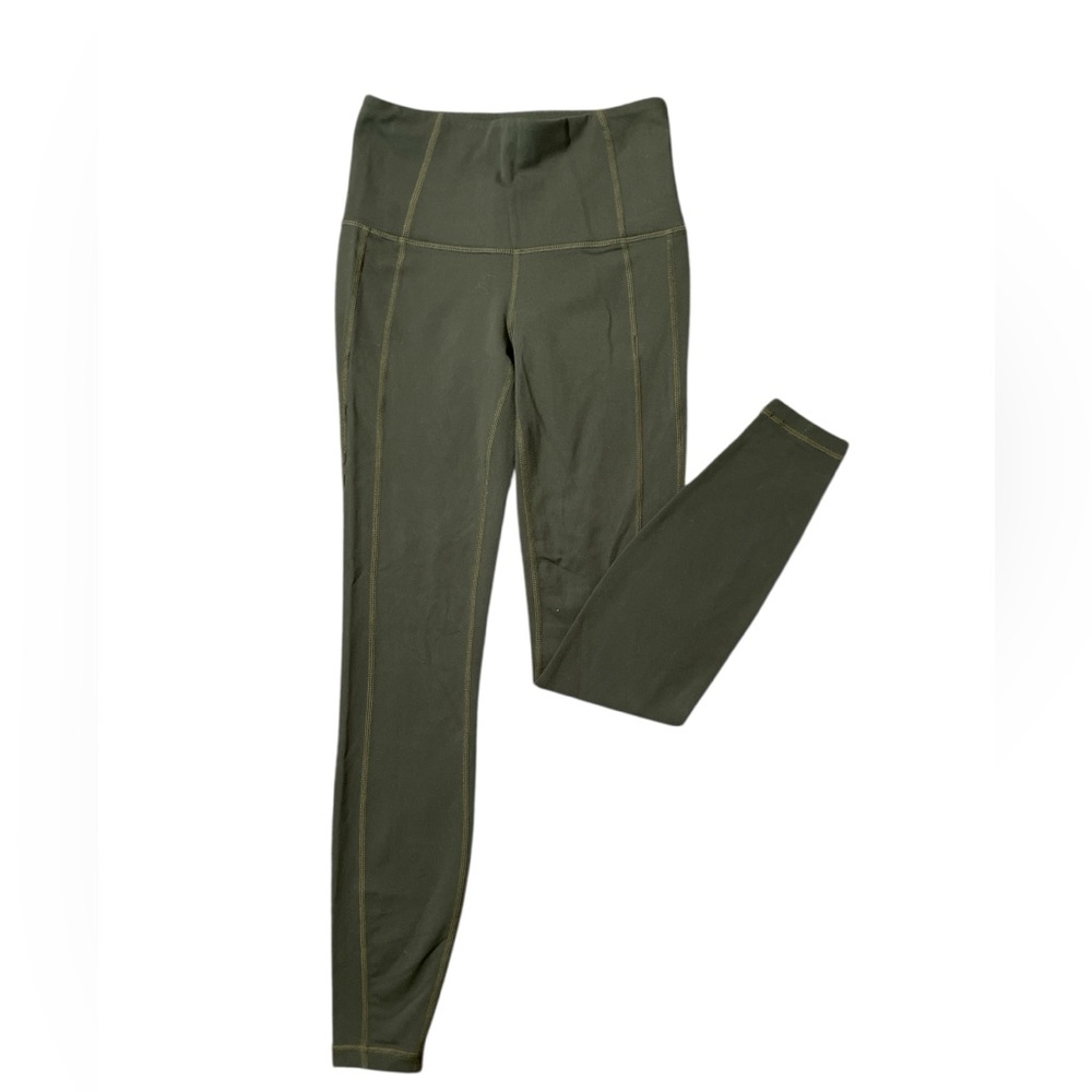 E6- green leggings Athleta XXS